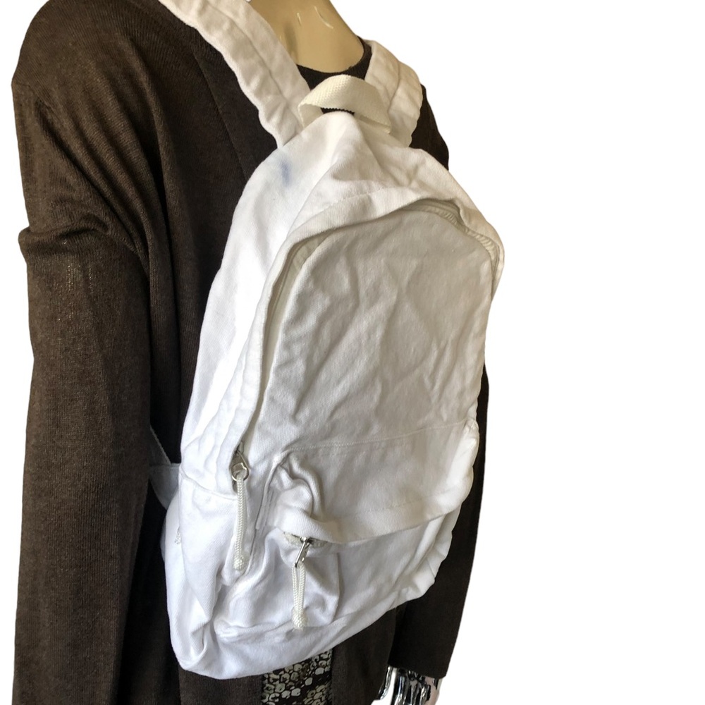Stylish White Women's Backpack - Picture 4 of 13